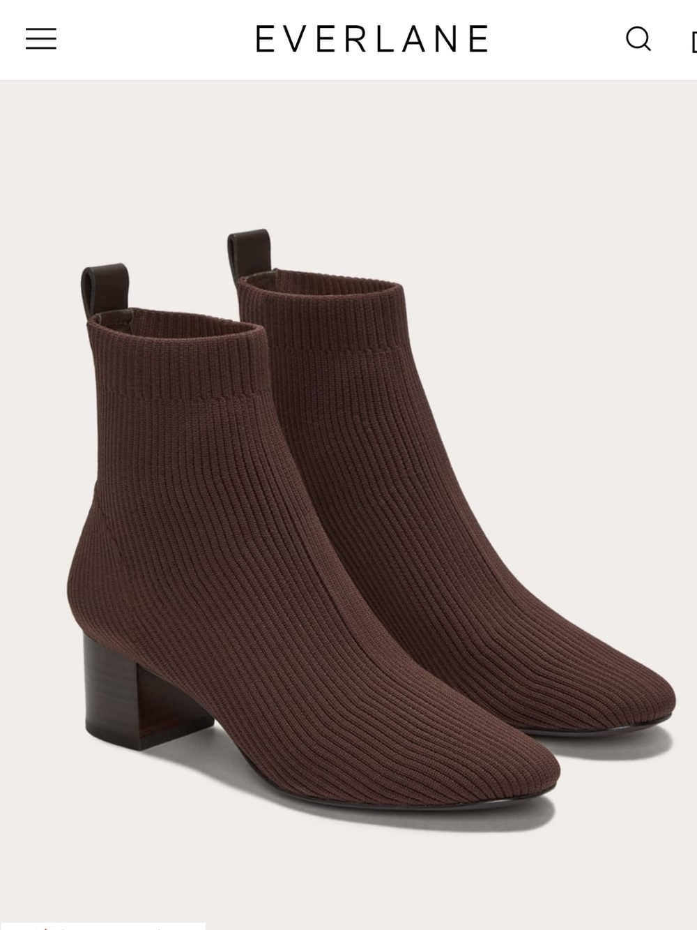 Everlane Dark Brown Glove Boot